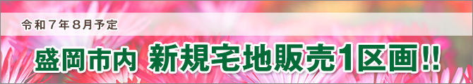 盛岡市内新規宅地販売1区画