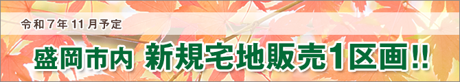 盛岡市内新規宅地販売1区画